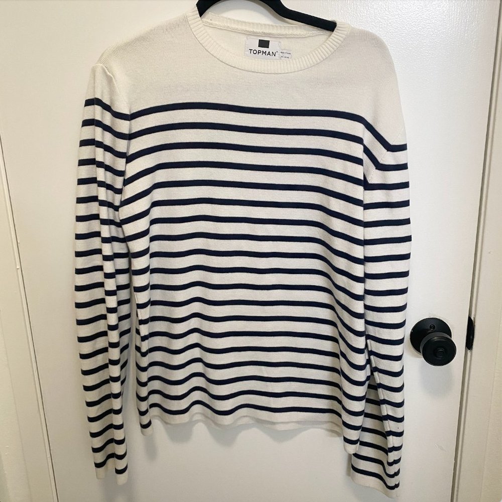 Topman stripped crewneck sweater